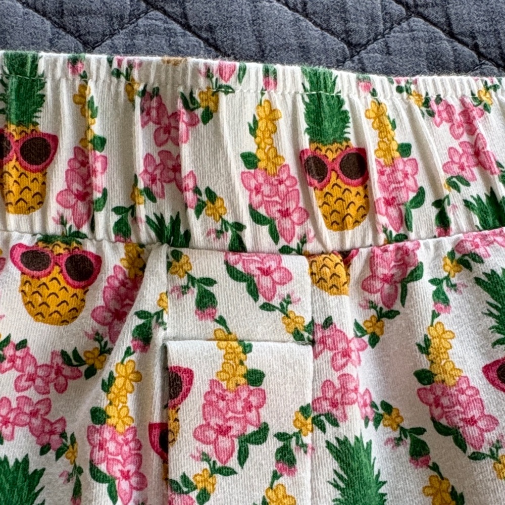 BedHead Pink Tank Top with Pineapple Print Sleep Shorts-medium - Picture 4 of 7